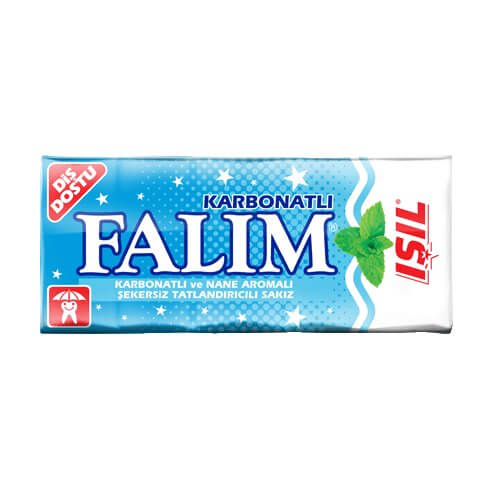 FALIM Işıl Şekersiz Sakız Karbonatlı ve Nane Aromalı