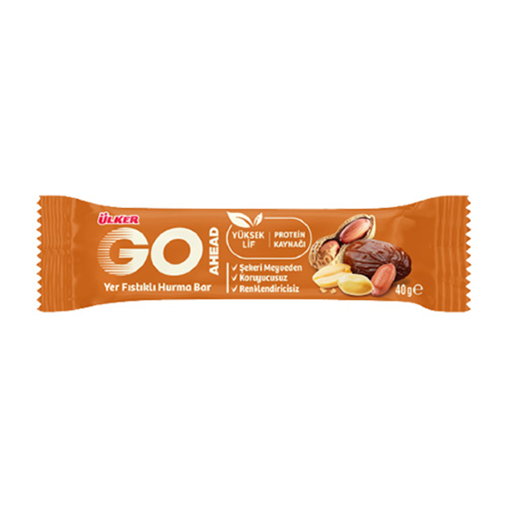 ÜLKER GO AHEAD YER FISTIKLI MEYVE BAR 40 GR