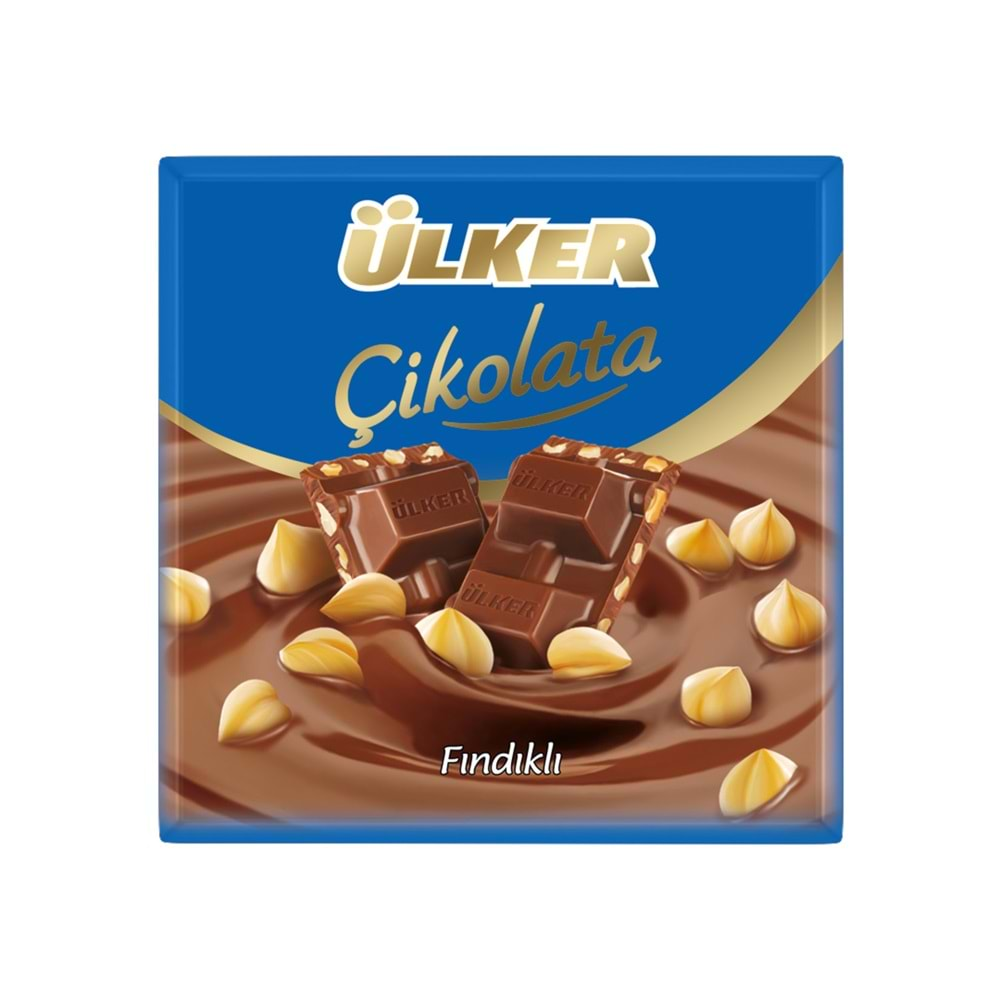 ÜLKER KARE FINDIKLI ÇİKOLATA 60 GR