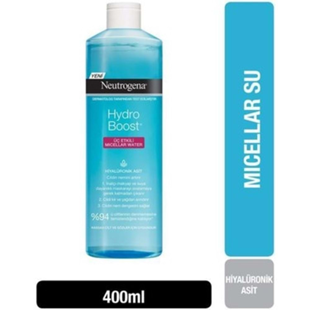 NEUTROGENA 400ML 3 ETLKLİ MİCELLAR SU MAKYAJ TEMİZLEYİCİ