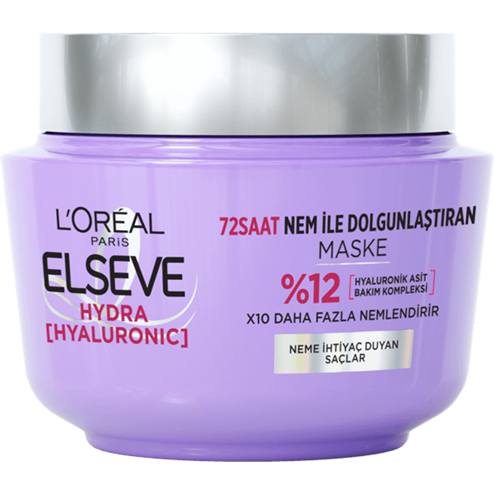 Elseve Hydra [Hyaluronic] 72 Saat Nem ile Dolgunlaştıran Maske 300ML