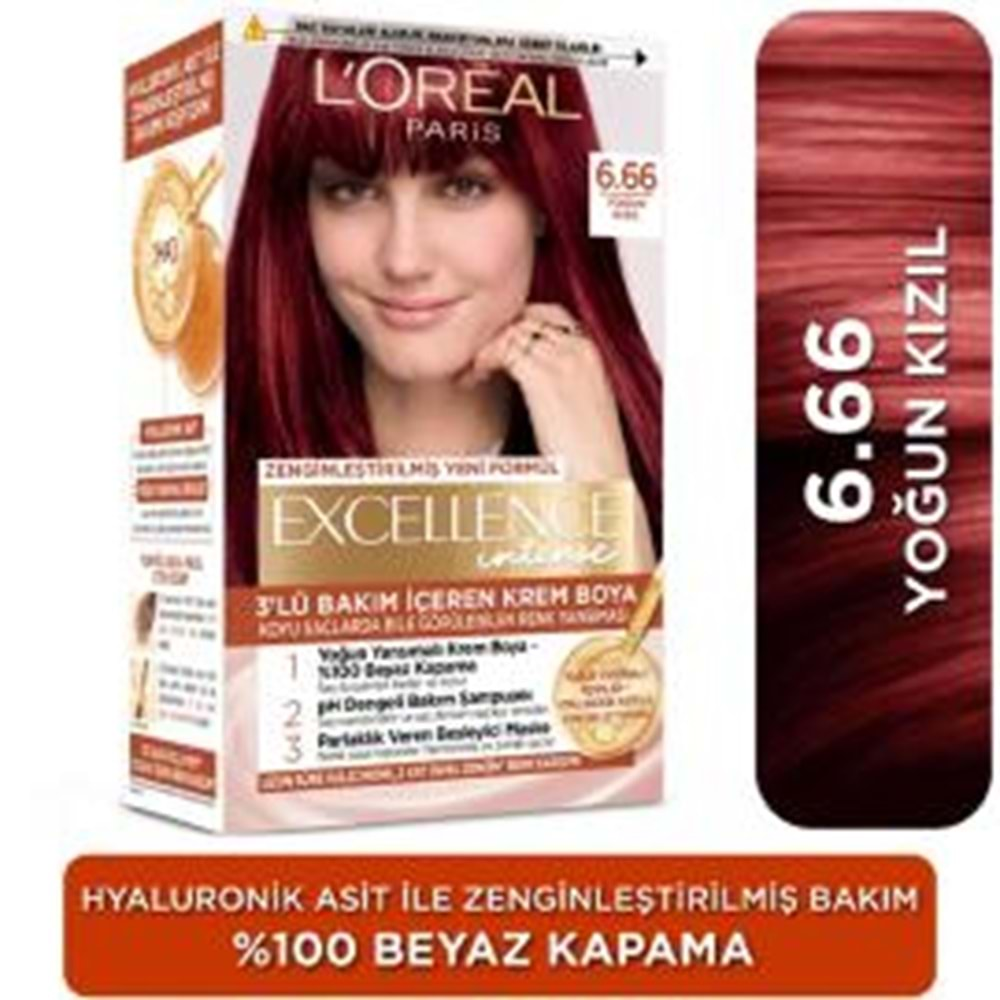 LOREAL EXCELLENCE 6.66 YOĞUN KIZIL