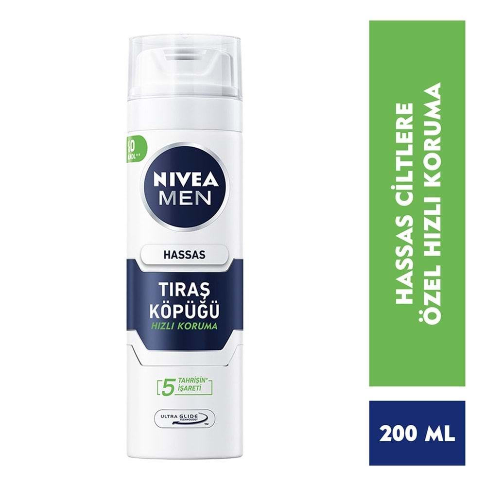 NIVEA TIRAŞ KÖPÜĞÜ HASSAS 200ML