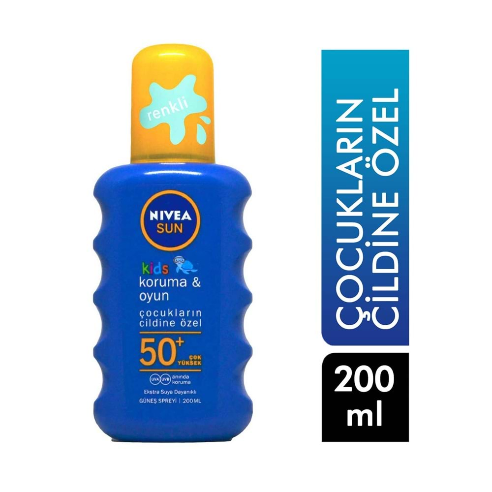 NIVEA SUN GÜNEŞ ÇOCUK RNKLİ NEML SPRY GKF 50+ 200ML