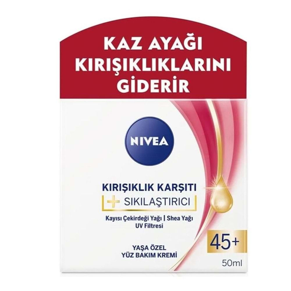 NIVEA C KIRIŞIKLIK KARŞITI + SIKILAŞTIRICI YAŞ 45+ 50 ML