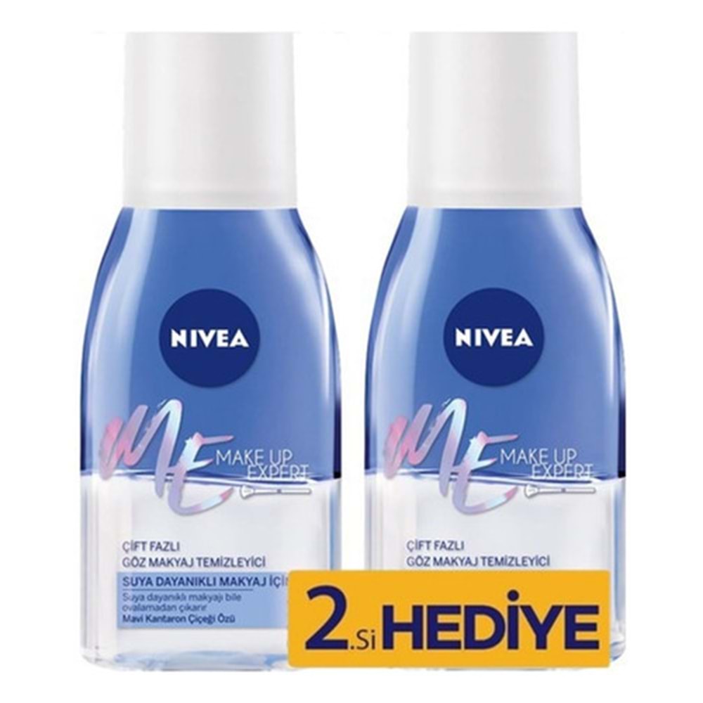 NIVEA ÇİFT ETKİLİ GÖZ MAKYAJ TEMİZLEYİCİ 125 ML+125ML HEDİYE