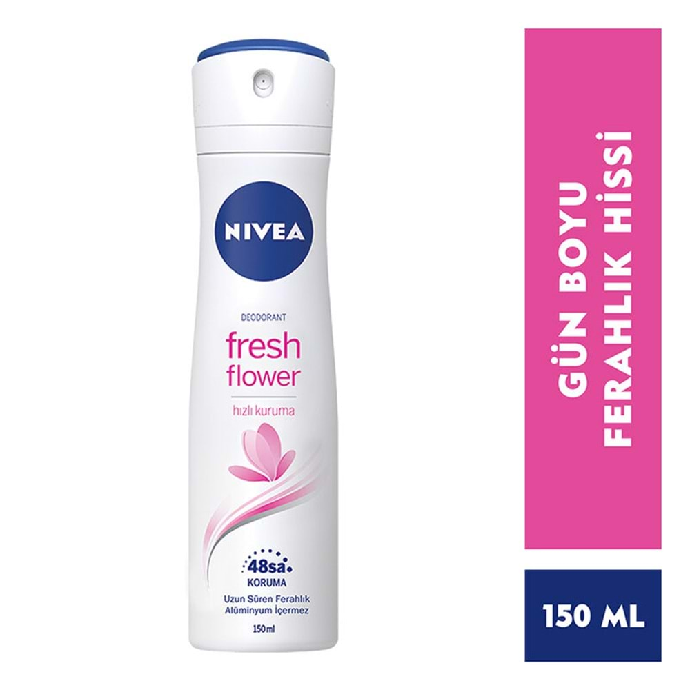 NIVEA DEODORANT SPREY FRESH FLOWER 150ML KDN