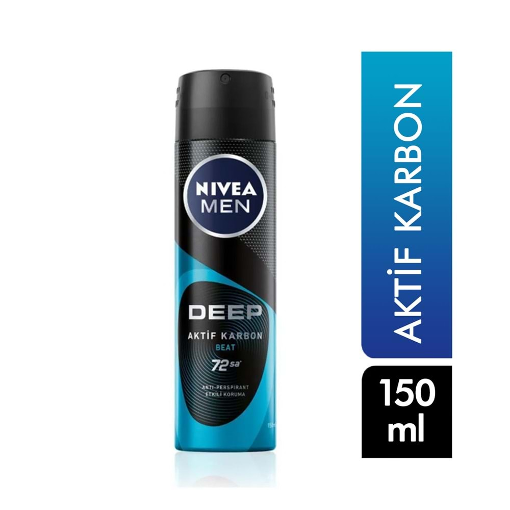 NIVEA DOEDORANT SPREY DEEP BEET AKTİF KARBON 150 ML