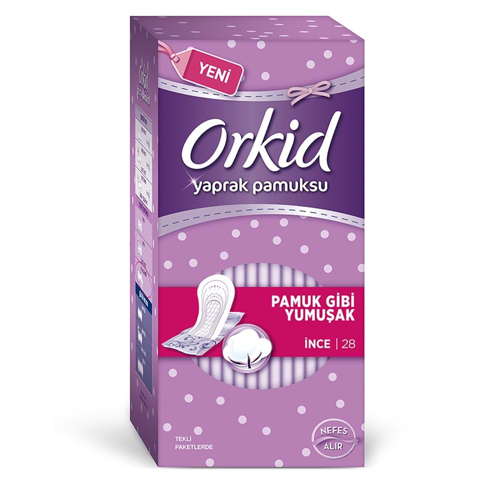 ORKİD YAPRAK EKO PAMUKSU NORMAL28*10