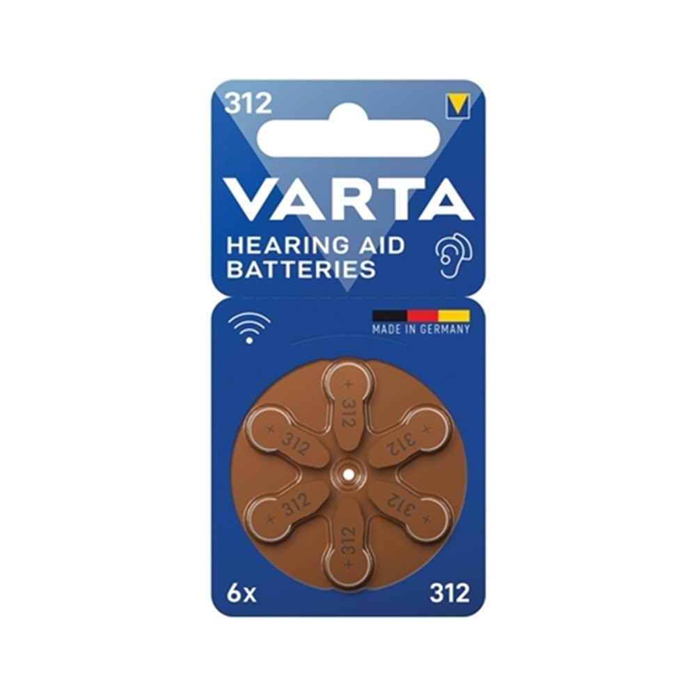 Varta işitme cihazı pili NO:312