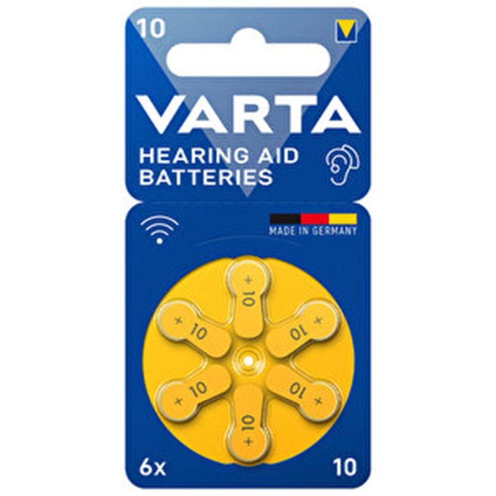Varta işitme cihazı pili NO:10