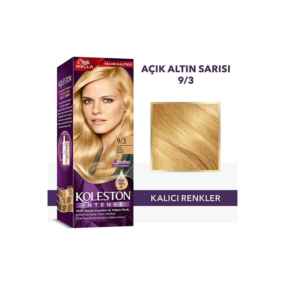 Koleston Intense 9/3 Açık Altın Sarısı *24