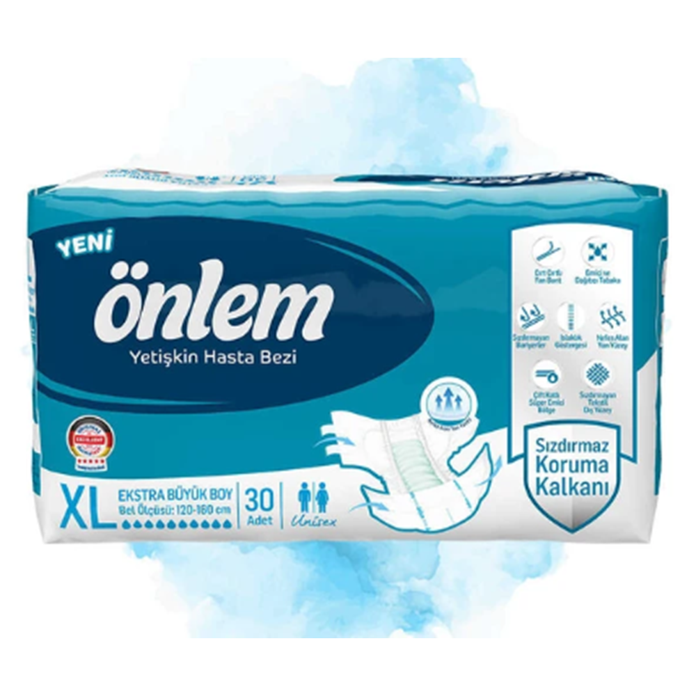Önlem XL Beden 30x4 120 Adet Yetişkin Hasta Bezi