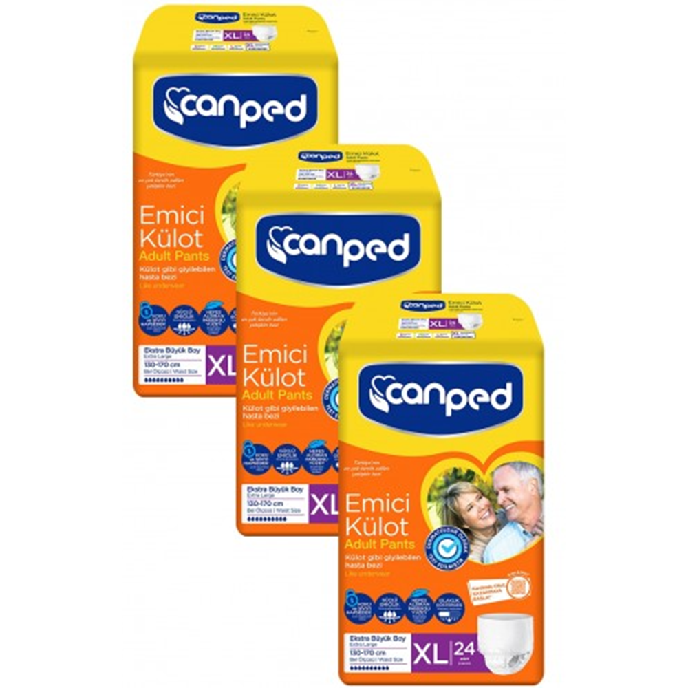 Canped 72 Adet Ekstra Büyük Boy XL Emici Külot