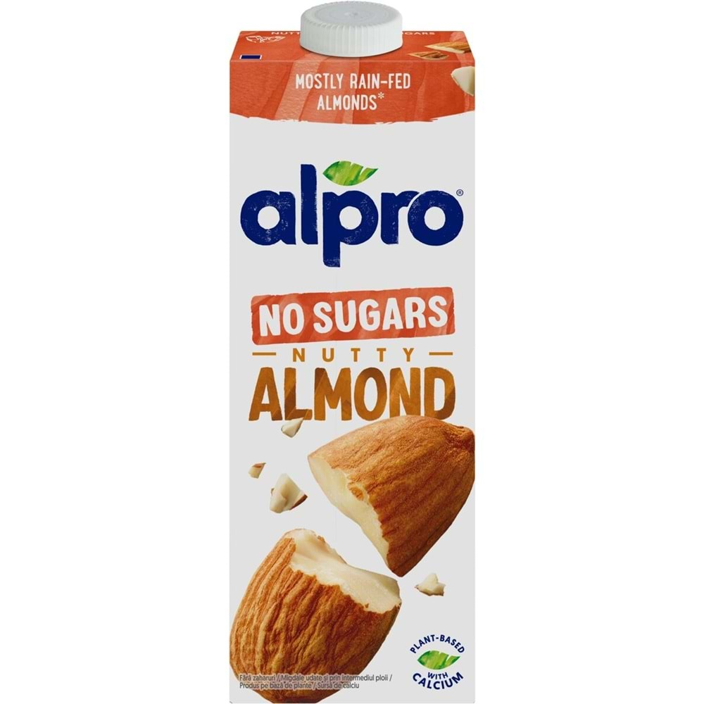 ALPRO BADEM SÜTÜ ŞEKERSİZ 1 LİTRE