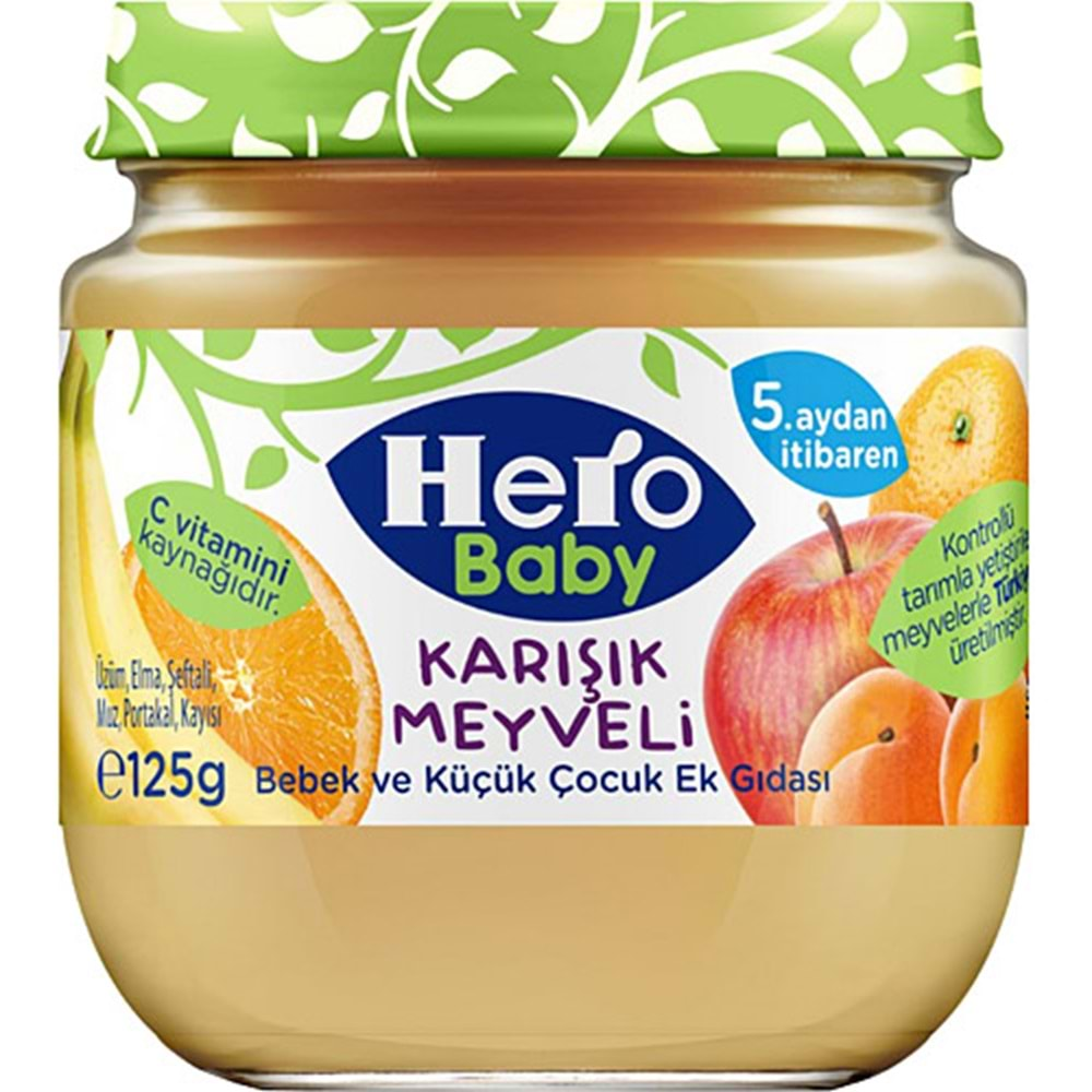 HERO BABY KVZ.KARIŞIK MEYVELİ 125 gr