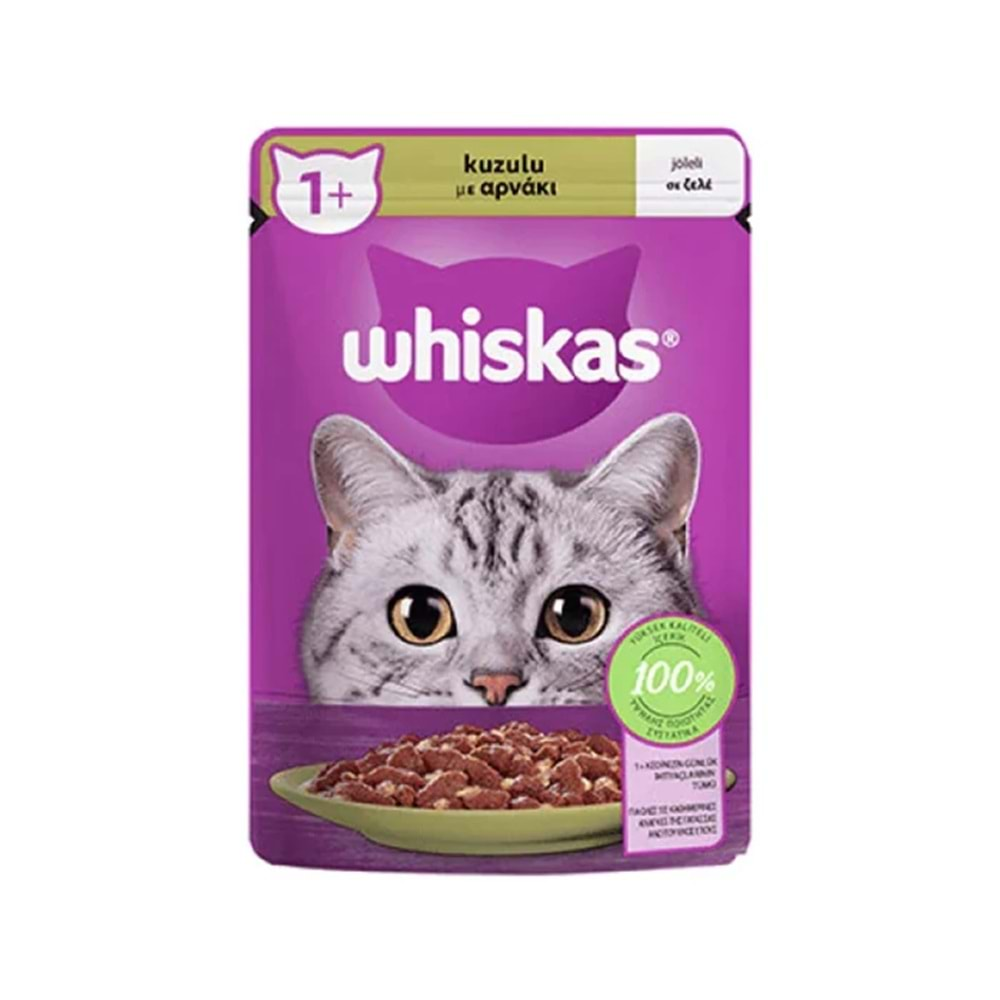 WHİSKAS YAŞ MAMA 85 GR KUZULU KEDİ