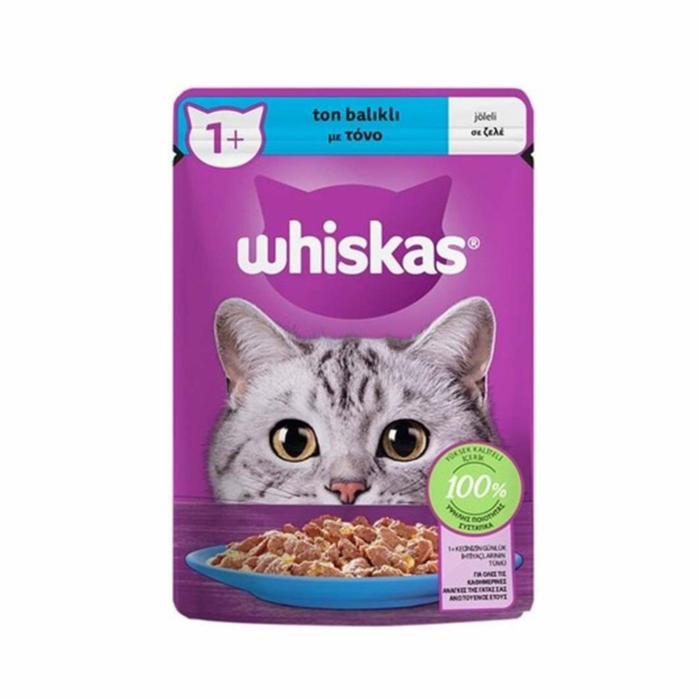 WHİSKAS YAŞ MAMA 85 GR TON BALIKLI KEDİ