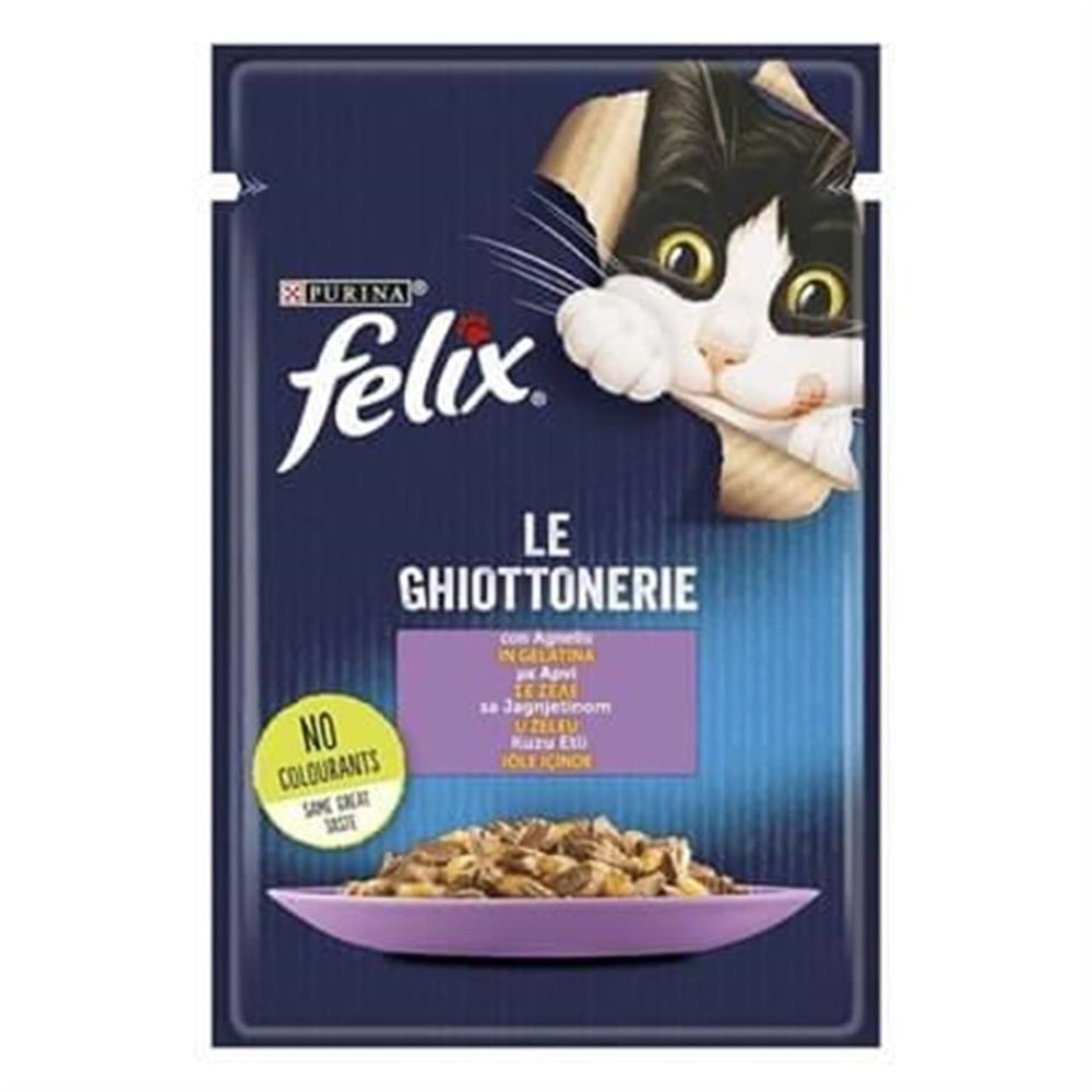 FELIX AGAIL GİJ kuzu etli Pouch 26x85g IT KEDİ MAMASI