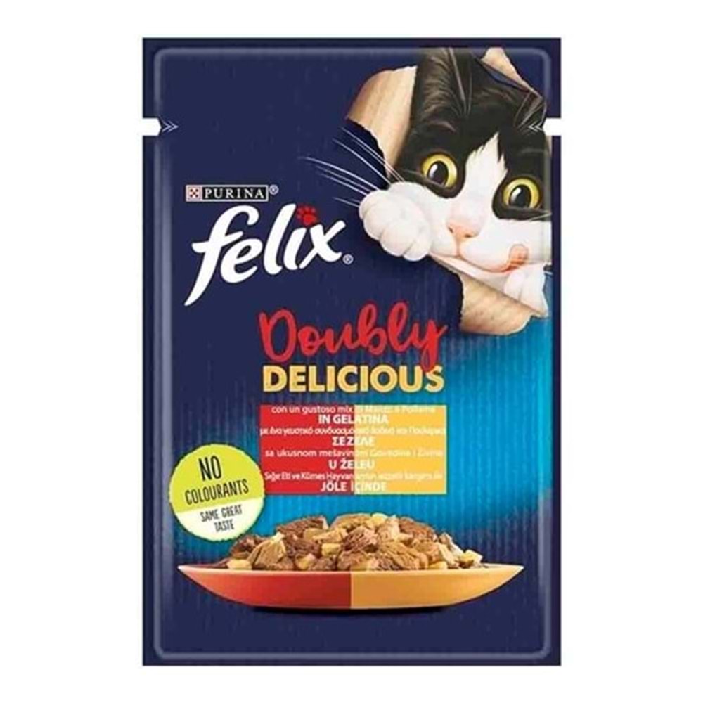 FELIX DblyDl GiJ ETLİ VE KÜMES HAYVANLI 26x85g IT
