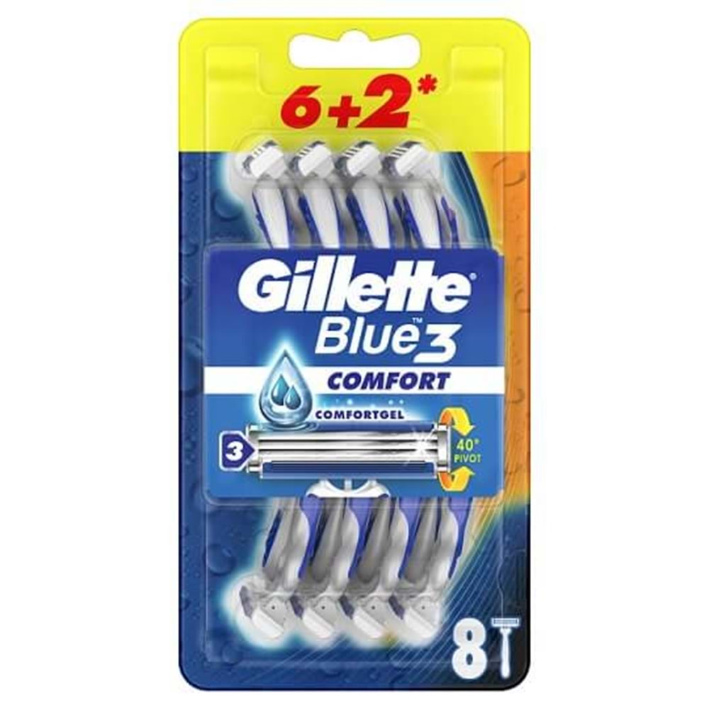 GİLLETTE BLUE 3 COMFORT 8 Lİ