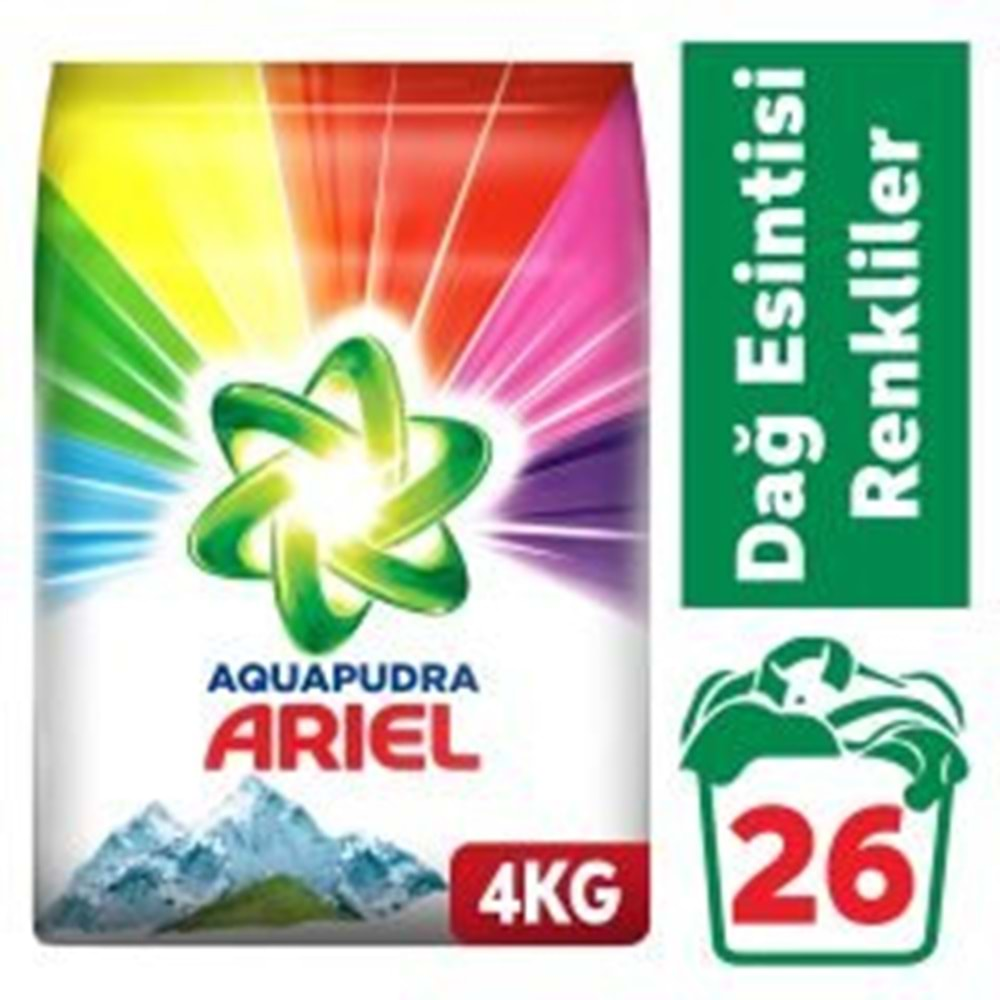 ARİEL 4KG PARLAK RENKLER AQUA PUDRA