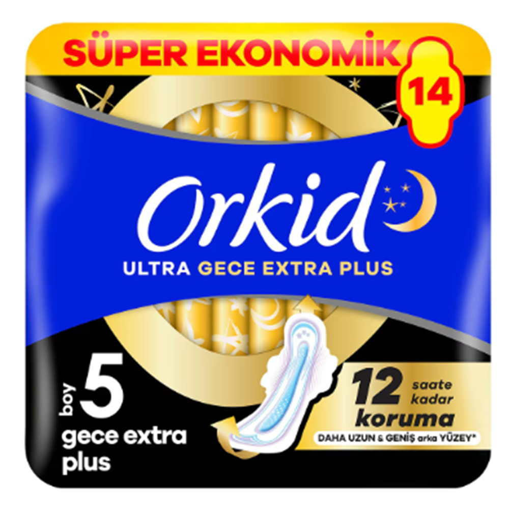 ORKİD ULTRA EXTRA DÖRTLÜ NO:4 GECE EXTRA PLUS 14 LÜ