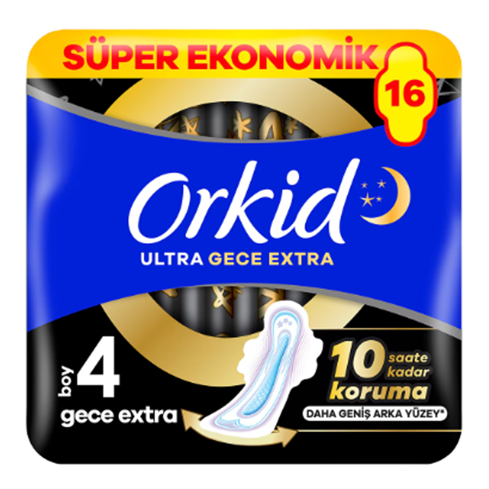 ORKİD ULTRA EXTRA DÖRTLÜ NO:4 GECE EXTRA 16 LI