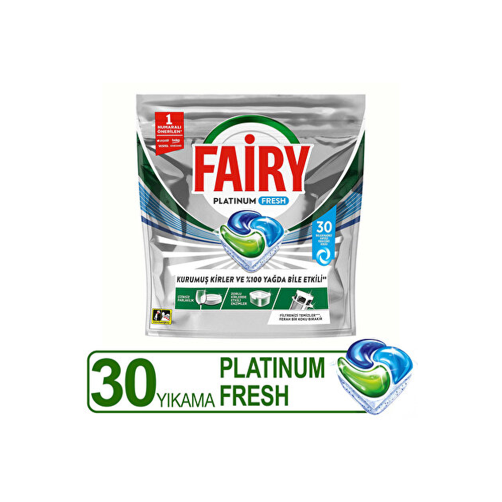 Fairy Platinum Fresh Bulaşık Makinesi Kapsülü 30 Yıkama