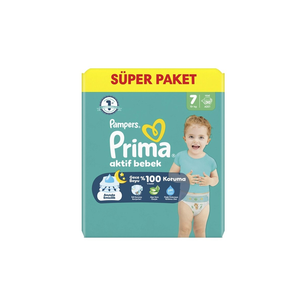 PRIMA ÇOCUK BEZİ ACT.FIRSAT 7 BEDEN 30 LU 15+kg