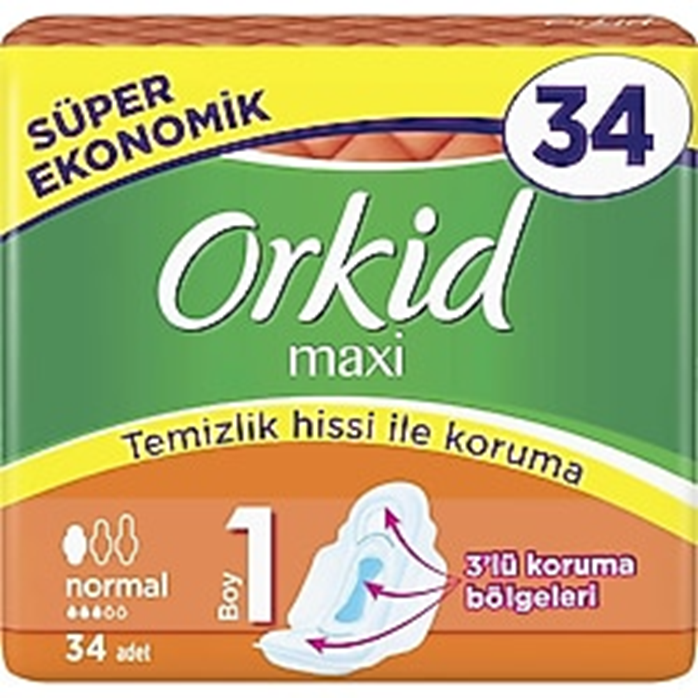 ORKİD MAXİ NORMAL DÖRTLÜ 34 LÜ