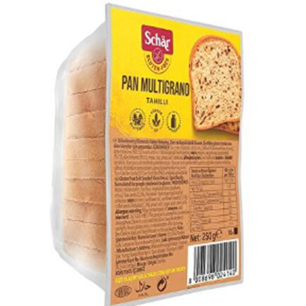 SCHAR Pan Multigrano 250g Glutensiz Ketenli Ayçekirdekli Ekmek