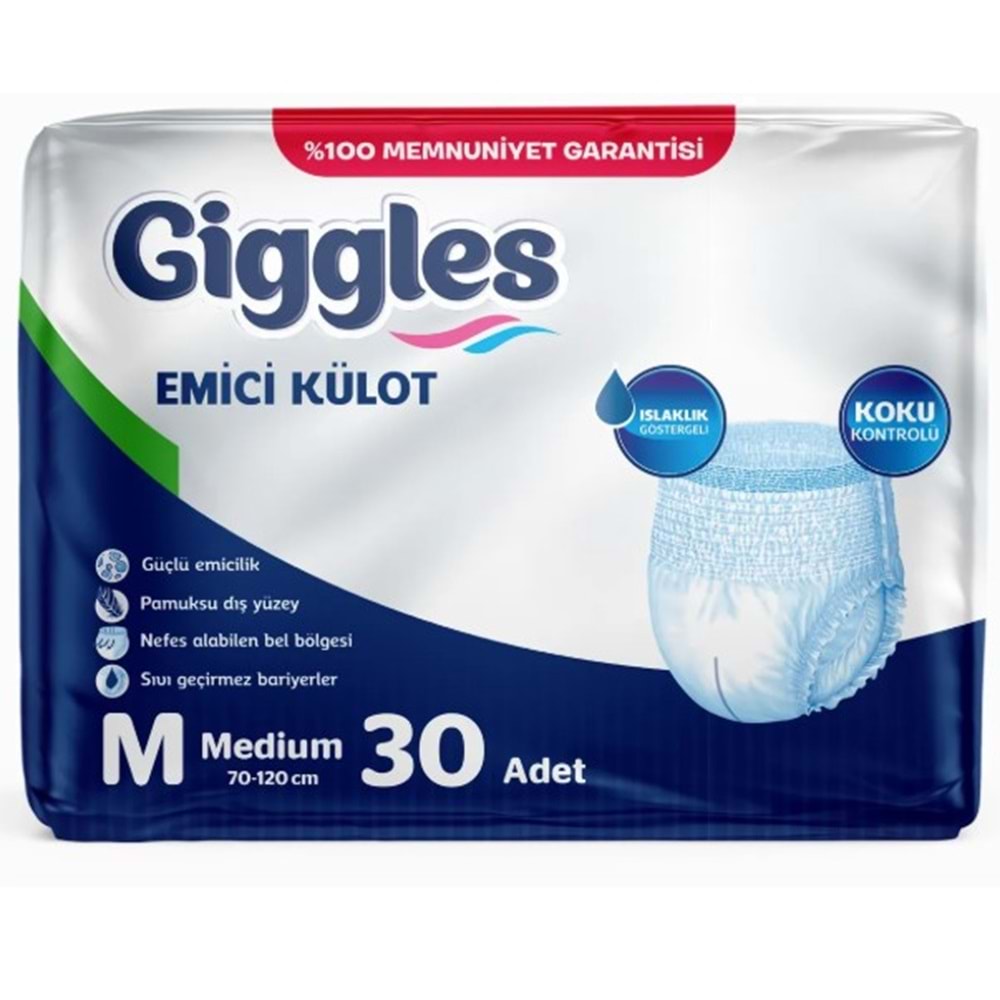 GIGGLES HASTA BEZİ EMİCİ KÜLOT 30 LU MEDIUM