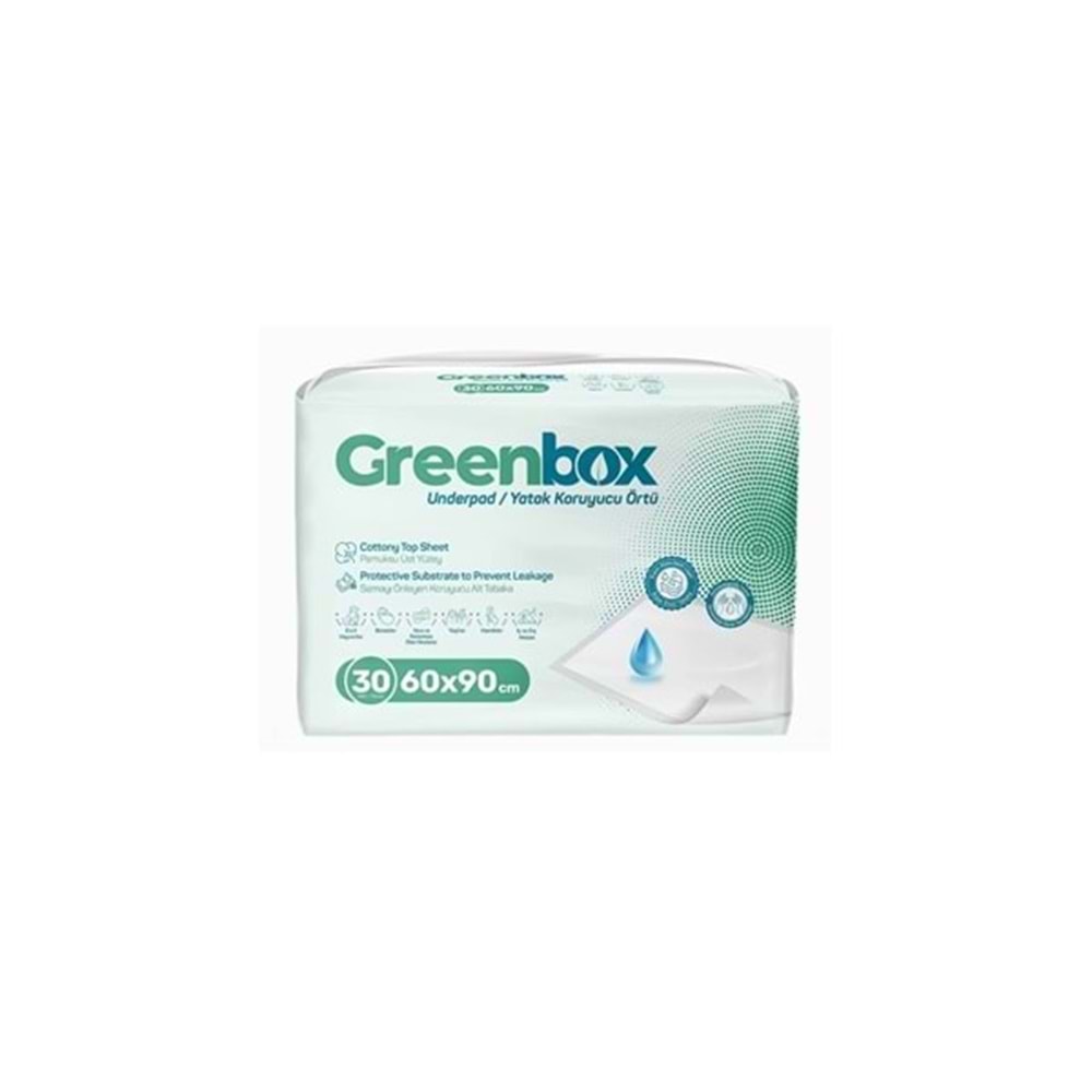 GREENBOX YATAK KORUYUCU ÖRTÜ 60*90 30 LU