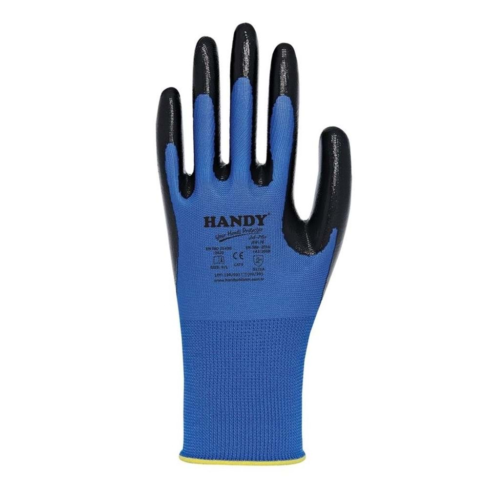 HANDY ELDİVEN NİTRİL HN-16 NO:9 MAVİ