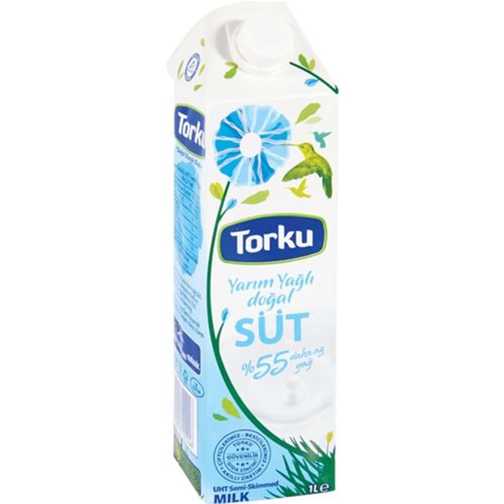 TORKU SÜT 1LT YARIM YAĞLI