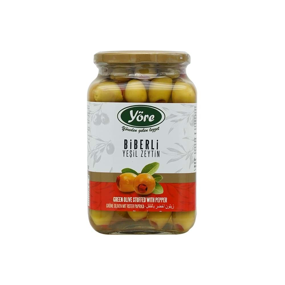 YÖRE YEŞİL ZEYTİN BİBERLİ 550 GR