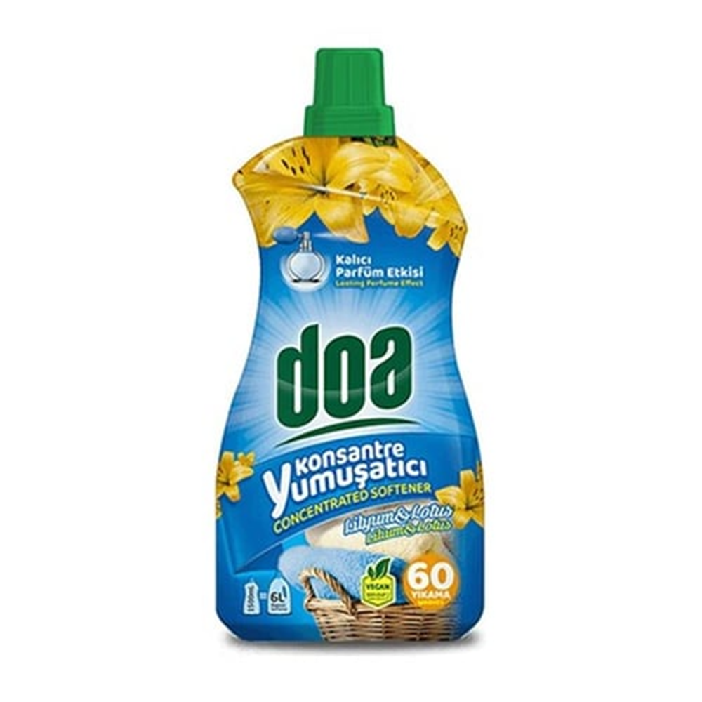 Doa Konsantre Yumuşatıcı lilyum lotus 60 Yıkama 1500 ml