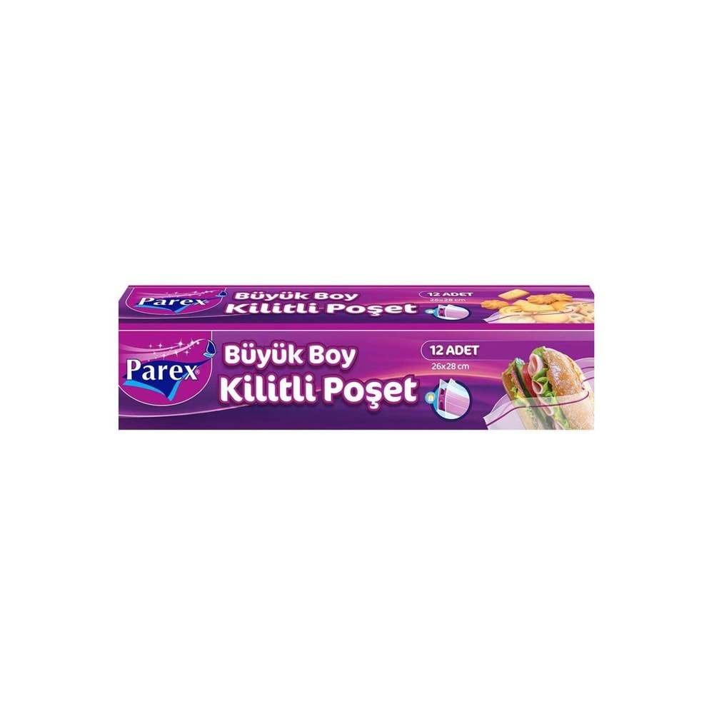 PAREX KİLİTLİ BUZDOLABI POŞETİ 12 Lİ büyük boy