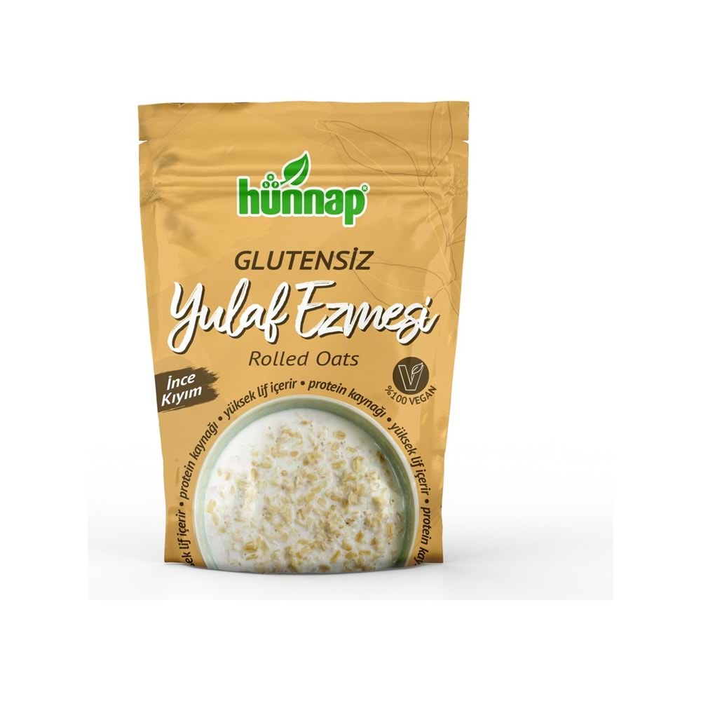HÜNNAP GLUTENSİZ YULAF EZMESİ İNCE KIYIM 300 GR