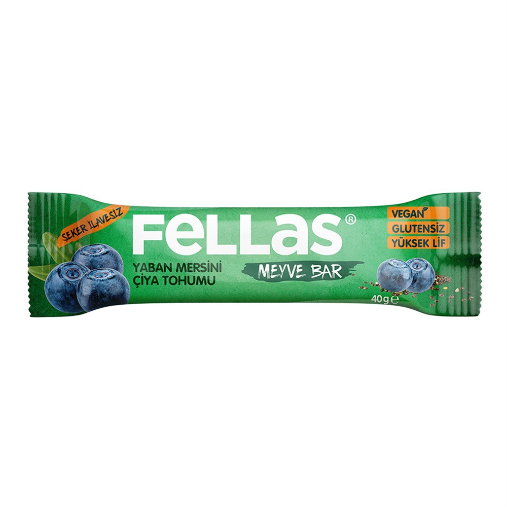 Fellas Meyve Bar - Chia ve Yaban Mersini (40 g)