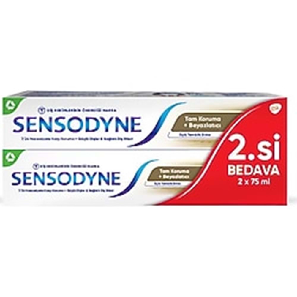 SENSODYN 75ML TAM KORUMA BEYAZLIK 2.Sİ BEDAVA