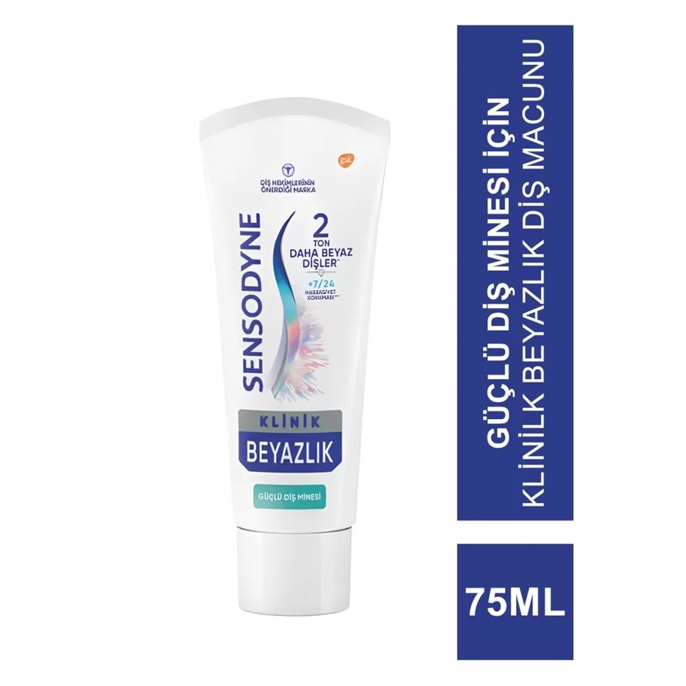 SENSODYNE 75 ML KLİNİK BEYAZLIK GÜÇLÜ DİŞ MİNESİ