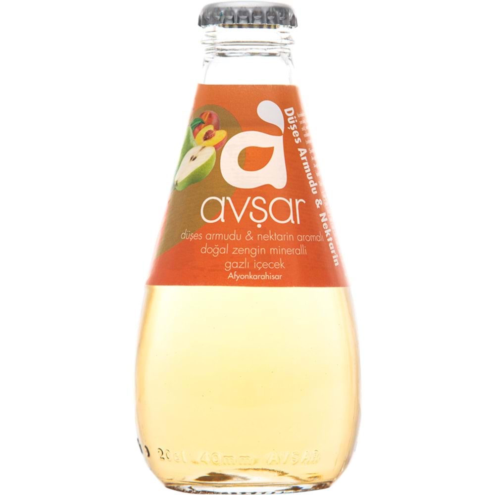 AVŞAR 200ML DÜŞEŞ ARMUDU NEKTARİN MADEN SUYU