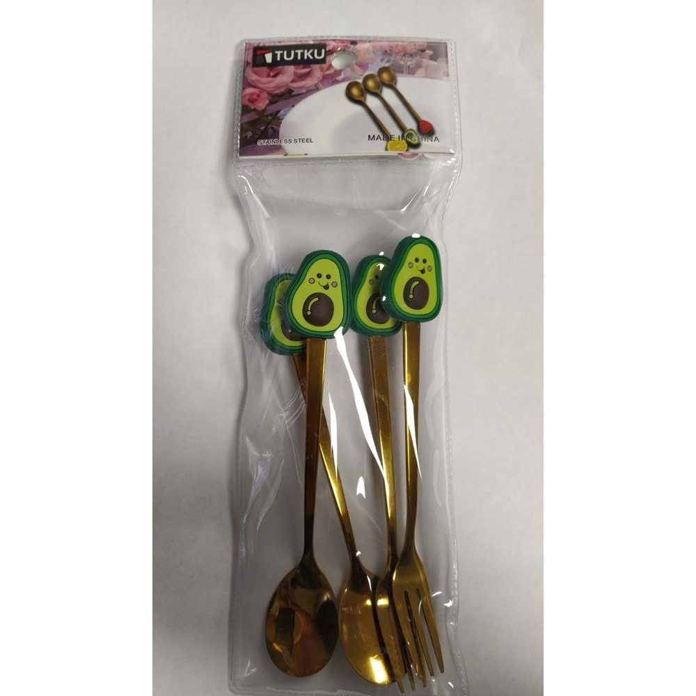 METAL DEKORATİF KAŞIK ÇATAL 0298