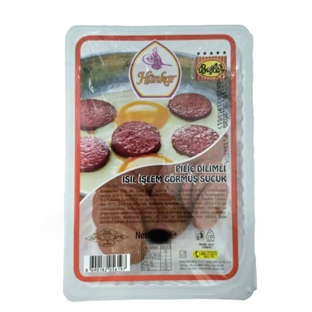 BEŞLER HÜNKAR DİLİMLİ SUCUK 220 GR