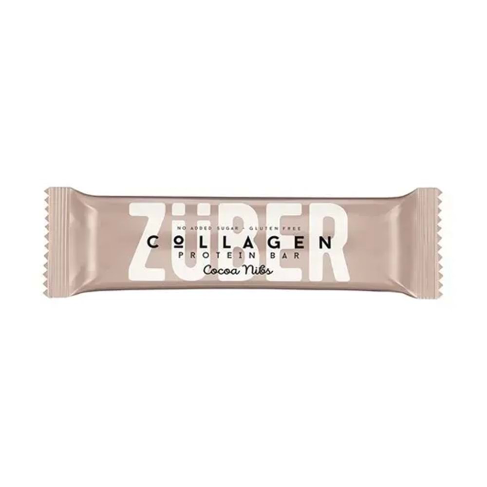 ZÜBER KOLAJEN PROTEIN BAR KAKAO ÇEKİRDEKLİ 35GR
