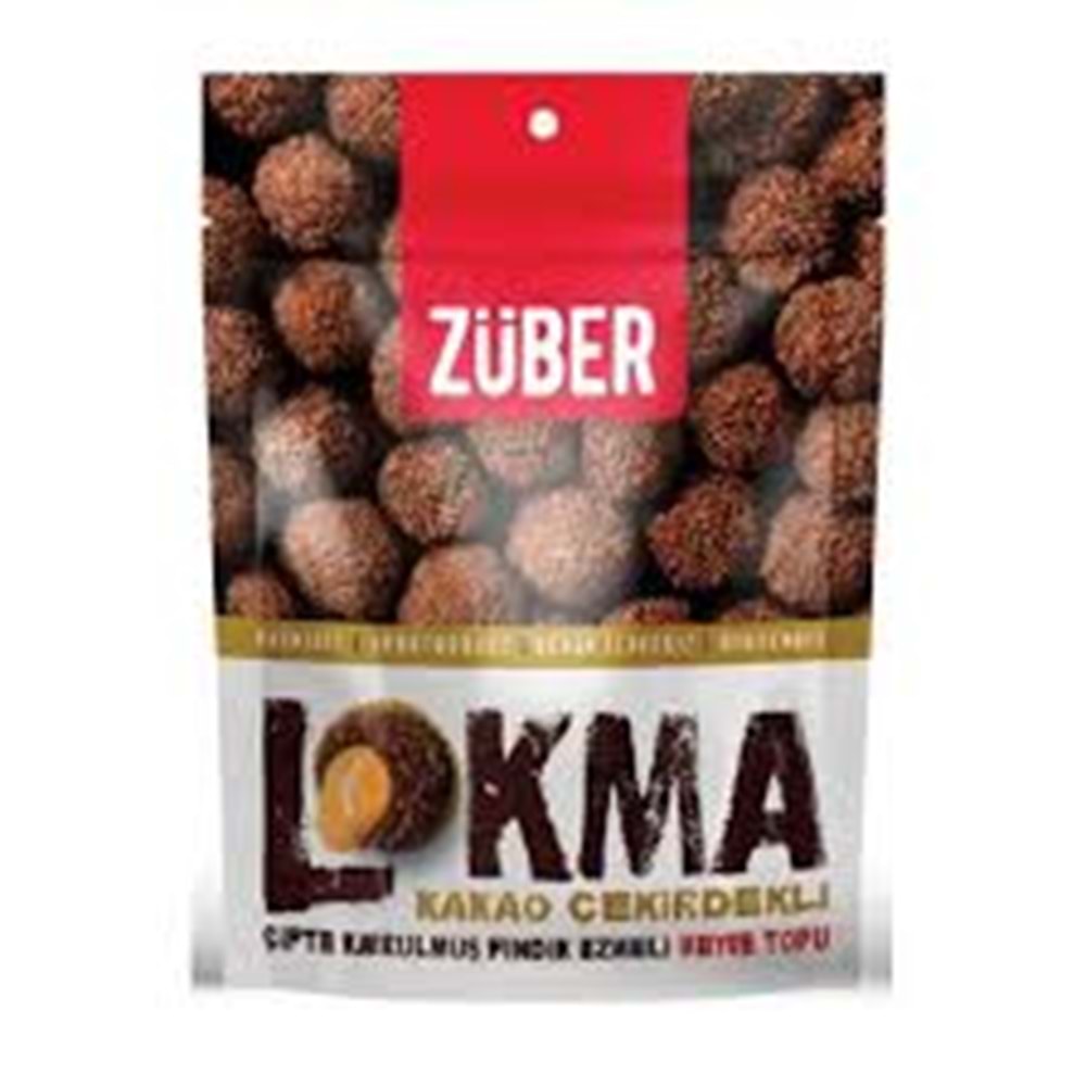 ZÜBER LOKMA KAKAOLU FINDIK EZMELİ 96 GR