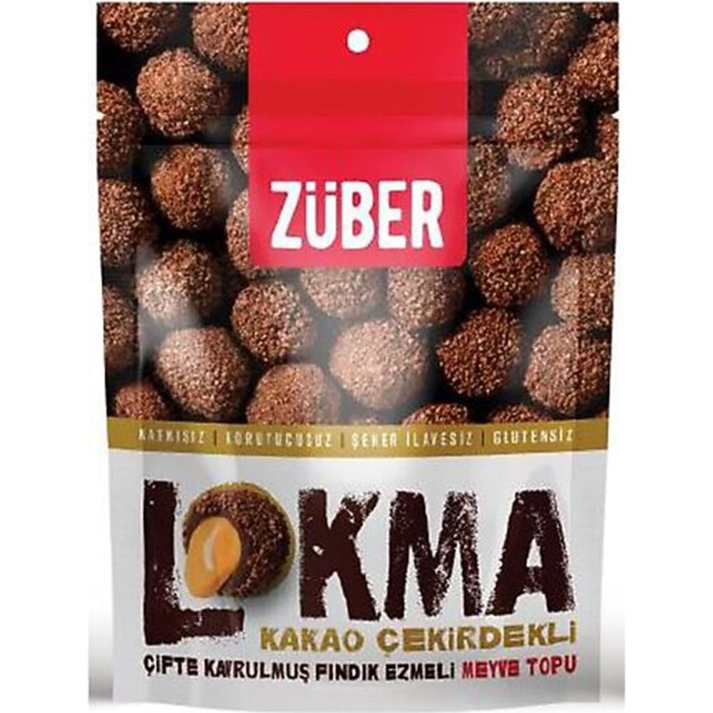 ZÜBER LOKMA KAKAOLU ÇEKİRDEKLİ 96 GR