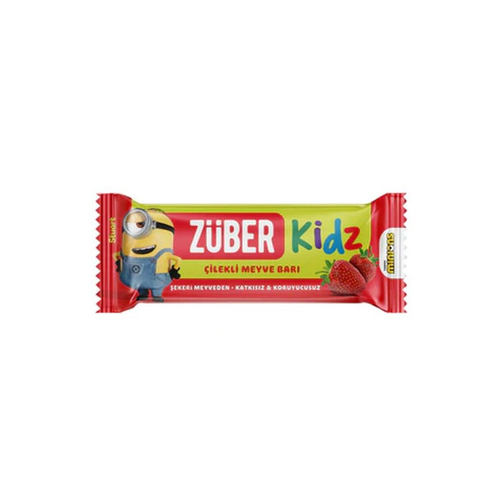 ZÜBER KIDS MEYVE BAR ÇİLEKLİ 25GR